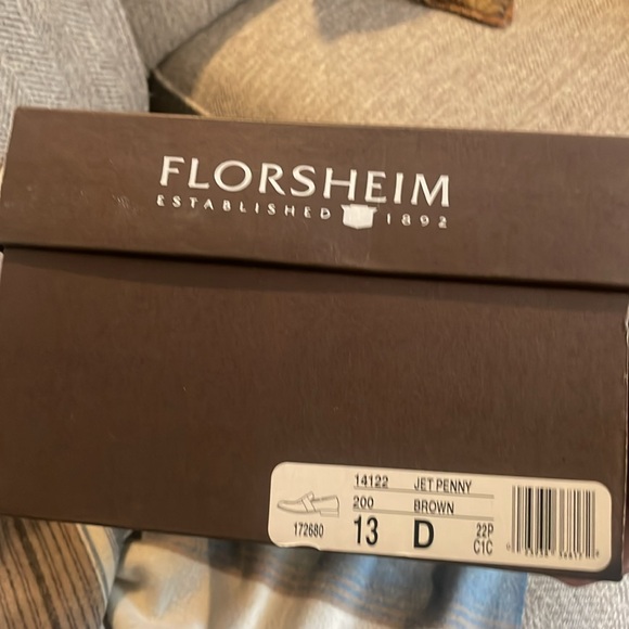 Men’s Florsheim jet penny Brown 13 D - Picture 3 of 8